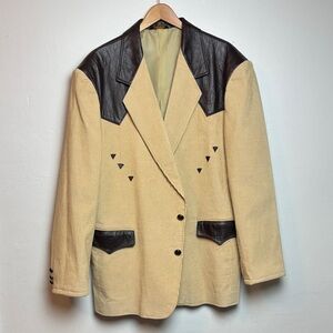 Roper Western-Style Men’s Sport Coat Rockabilly Cowboy Country Corduroy 46L